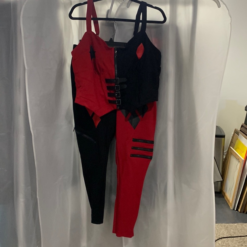 Suicide Squad Harley Quinn Cosplay Top & Leggings